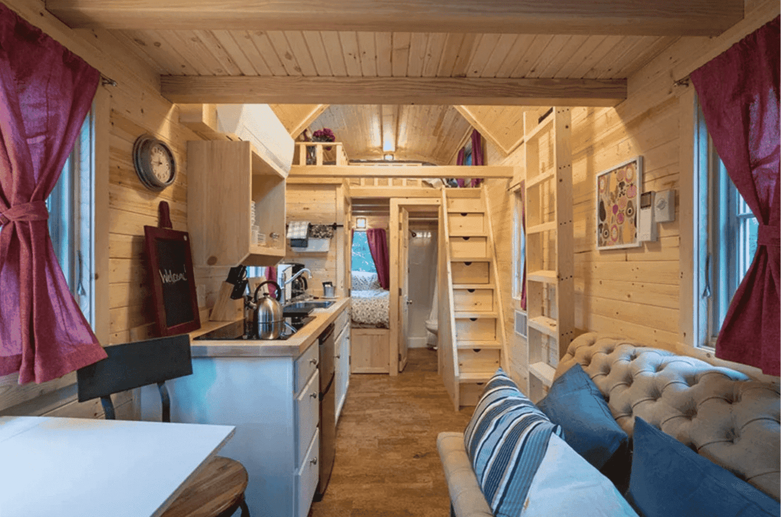 FVX-765 Tiny Mobile Home On Wheels With Bedroom, Bathroom & Kitchen (171 sq ft) - Image 2