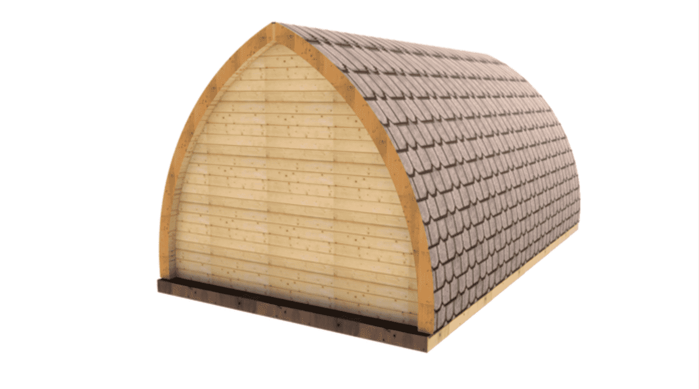 UBJ-005 Small Cabin Kit Home (194 sq ft) - Image 3