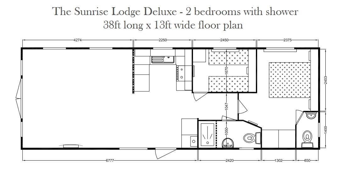 PRE-ORDER | 2027 | Sunrise Lodge Deluxe 38×13 | 2 beds - Image 27