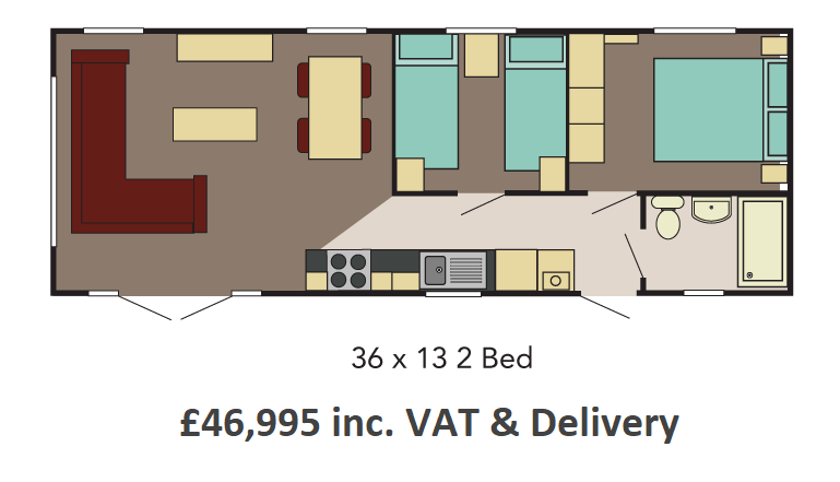 PRE-ORDER | 2027 Sunrise Athena Lodge | 2 or 3 bed Layouts - Image 13