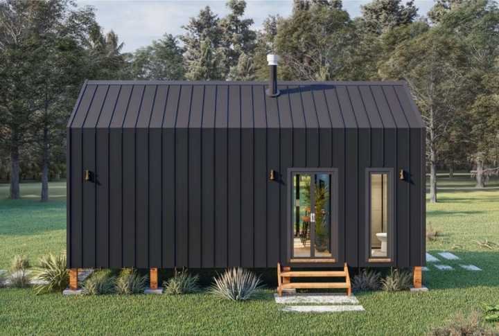 164-TRM Modern Eco-Friendly Wooden Kit Home With Bedroom, Bathroom & Kitchen (468 sq ft) - Image 2