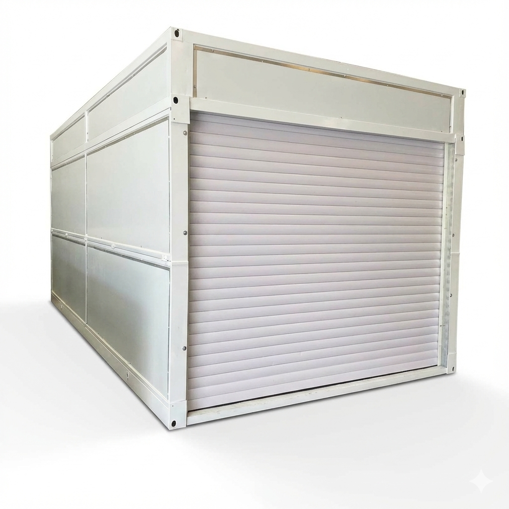 Folding Modular Garage – Heavy-Duty Galvanized Steel Structure