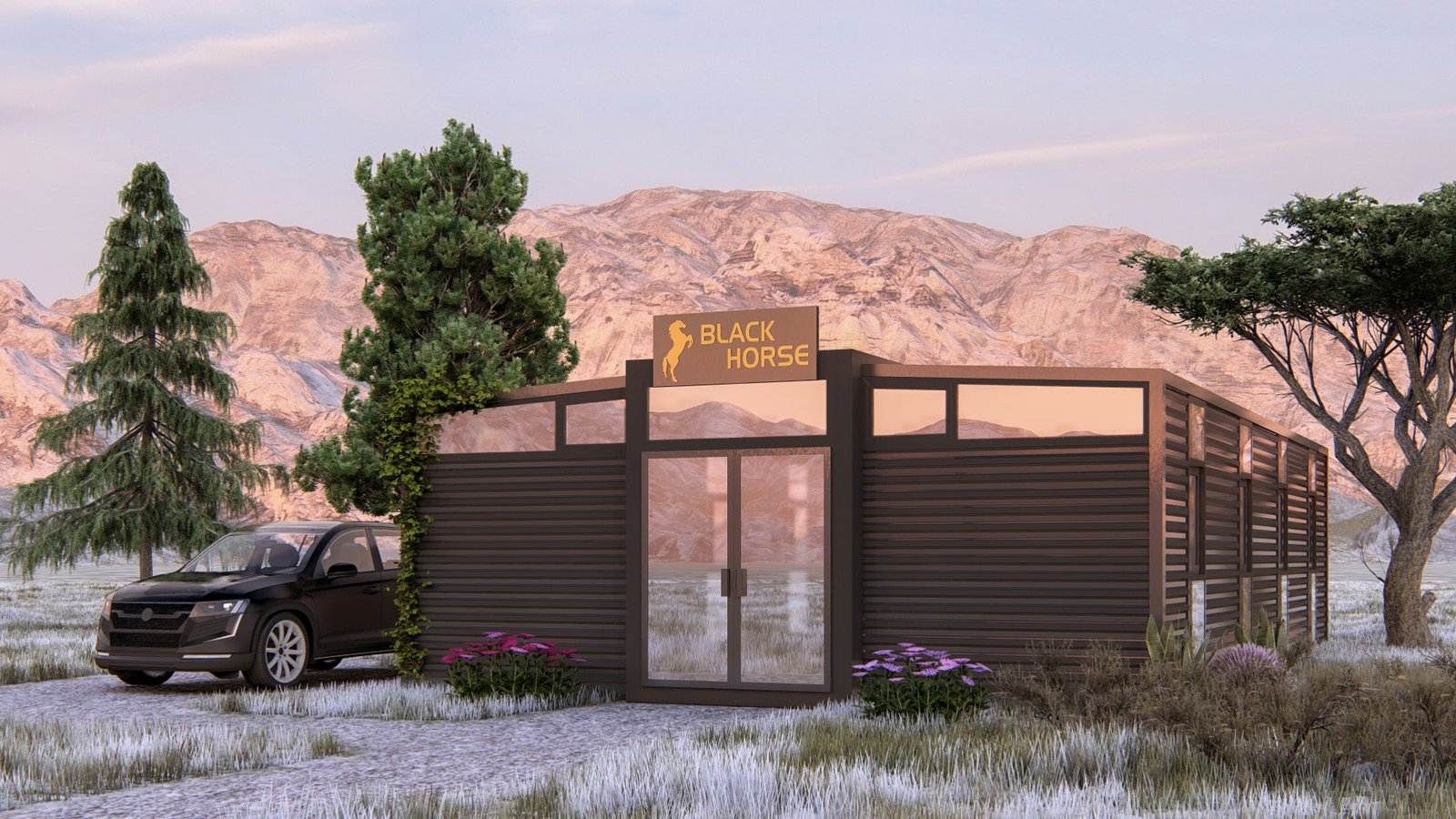 Grand Luxe – 40’+ Expandable Container Office | 865 SF Modular Office Trailer | Portable Workspace Solution