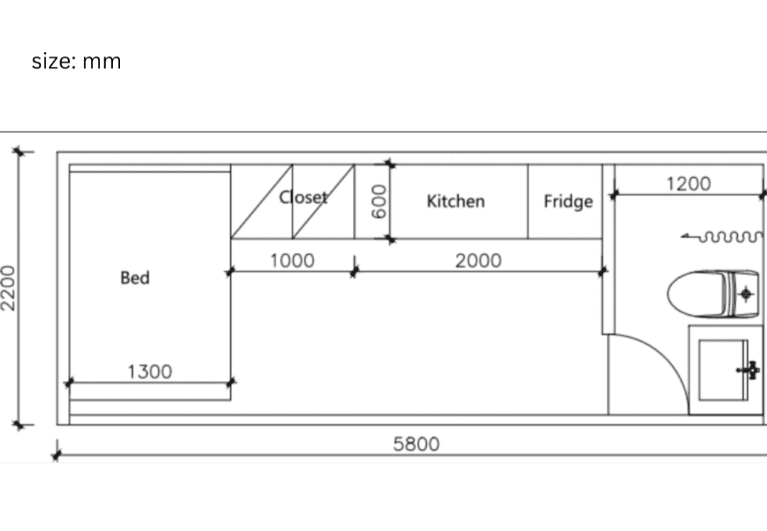GW-170 Cabin with Bathroom And Kitchen (137sqft) - Image 3