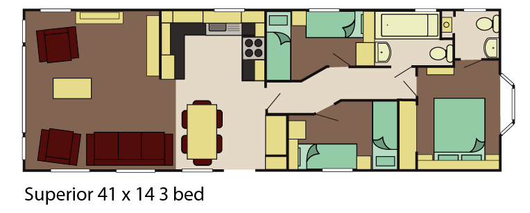 PRE-ORDER | 2027 Sunrise Lodge Superior | 41×14 with 3 beds - Image 27